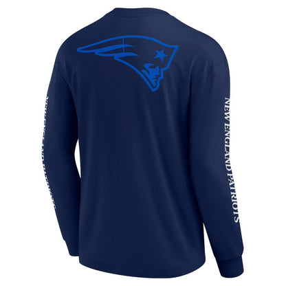 New England Patriots Unisex Elements Strive Long Sleeve T-Shirt - Navy cheap