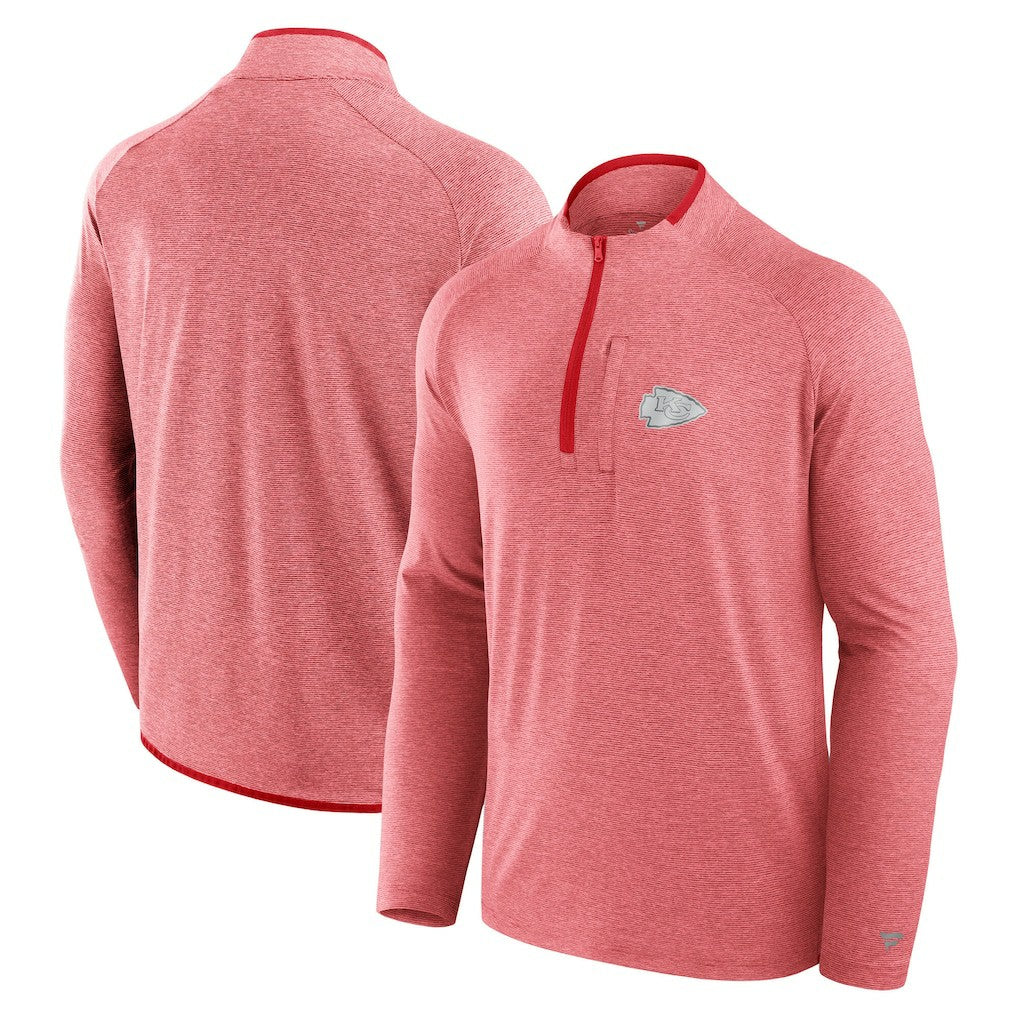 Kansas City Chiefs Unisex Front Office Performance Primary Quarter-Zip Jacket - Red online