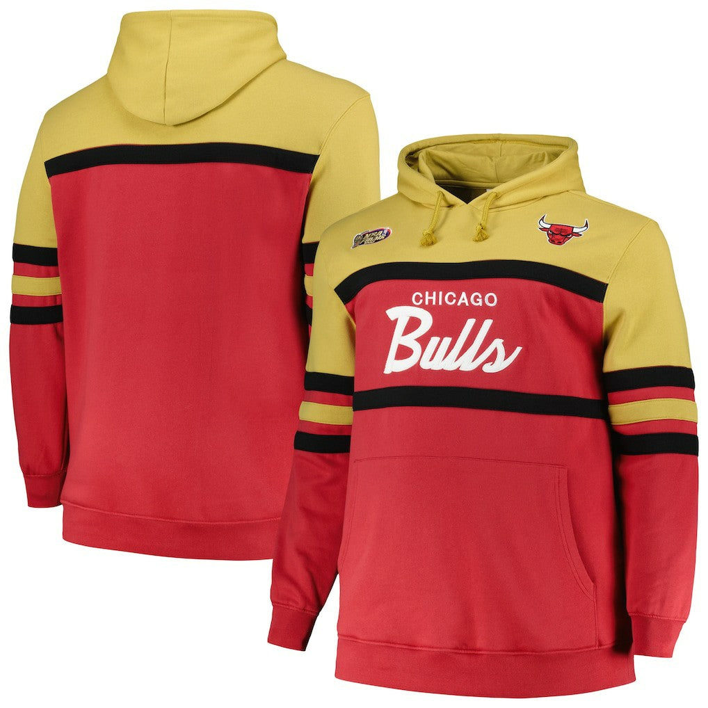 Chicago Bulls Big & Tall Hardwood Classics Head Coach Pullover Hoodie - Red | Mitchell & Ness sale