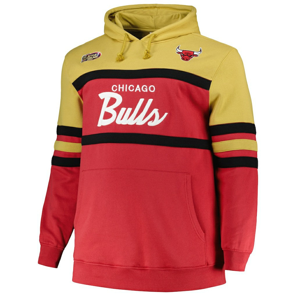 Chicago Bulls Big & Tall Hardwood Classics Head Coach Pullover Hoodie - Red | Mitchell & Ness sale