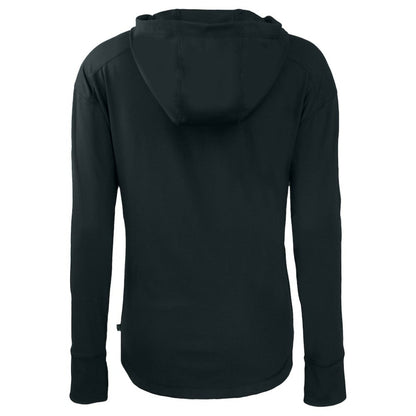 Washington Nationals Cutter & Buck Women's City Connect Daybreak Eco Recycled Full-Zip Hoodie - Black