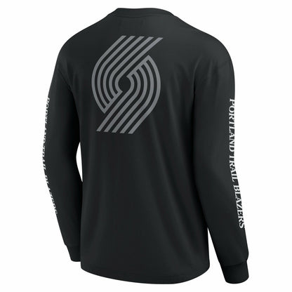 Portland Trail Blazers Elements Strive Long Sleeve T-Shirt  - Black | Fanatics online