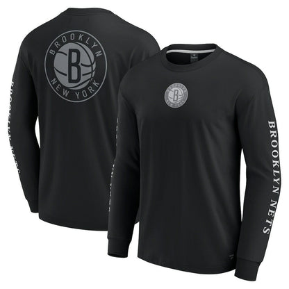 Brooklyn Nets Elements Strive Long Sleeve T-Shirt  - Black | Fanatics online