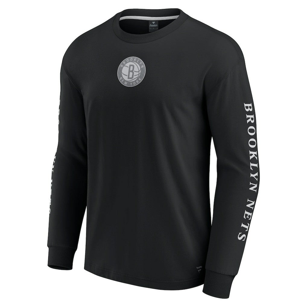 Brooklyn Nets Elements Strive Long Sleeve T-Shirt  - Black | Fanatics online