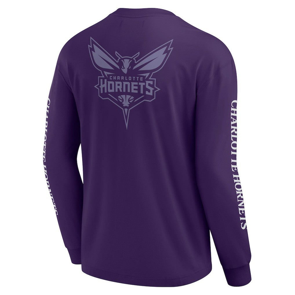 Charlotte Hornets Elements Strive Long Sleeve T-Shirt  - Purple | Fanatics shop