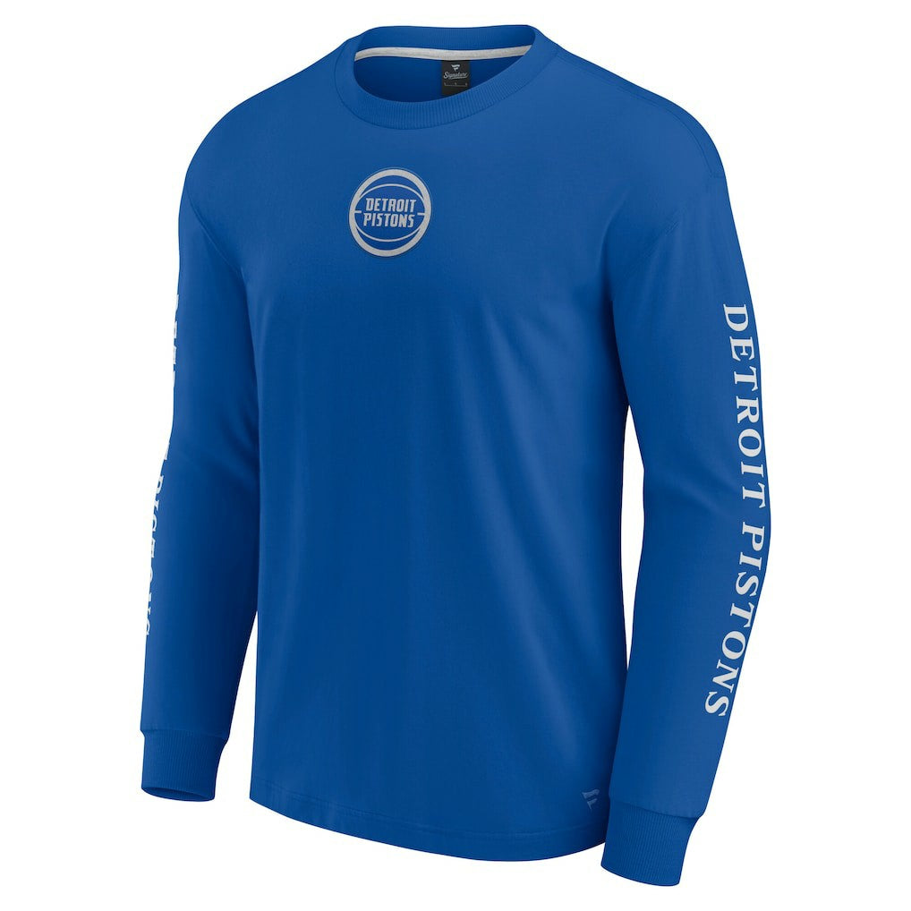 Detroit Pistons Elements Strive Long Sleeve T-Shirt  sale - Blue | Fanatics online