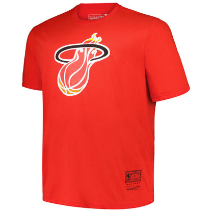 Miami Heat Big & Tall Hardwood Classics Vintage Logo T-Shirt - Red | Mitchell & Ness discount