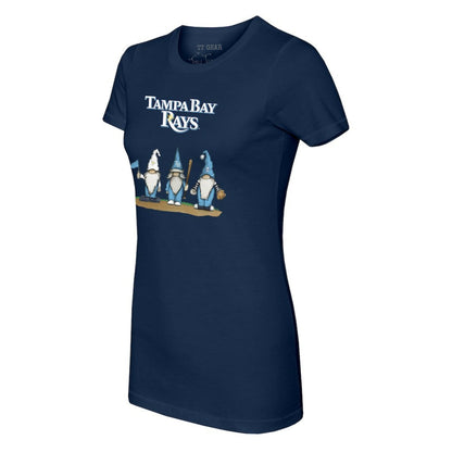 Tampa Bay Rays Tiny Turnip Women's Gnomes T-Shirt - Navy