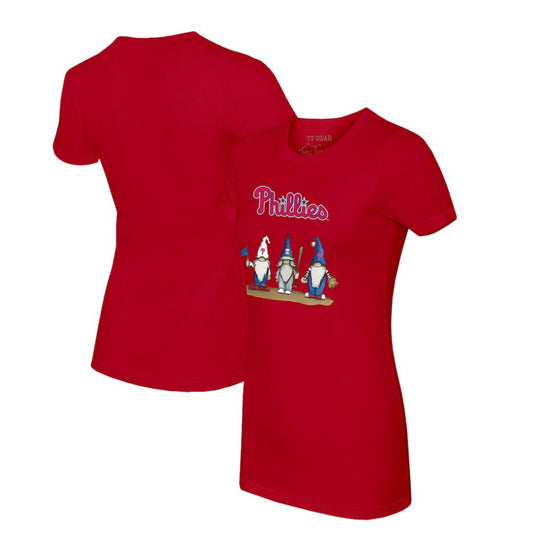 Philadelphia Phillies Tiny Turnip Women's Gnomes T-Shirt - Red