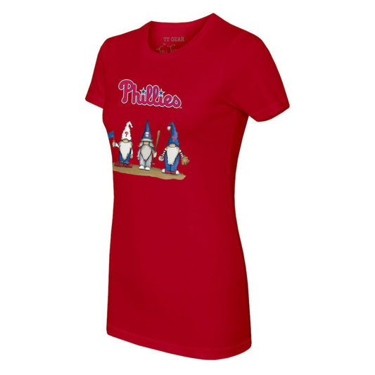 Philadelphia Phillies Tiny Turnip Women's Gnomes T-Shirt - Red