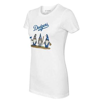 Los Angeles Dodgers Tiny Turnip Women's Gnomes T-Shirt - White