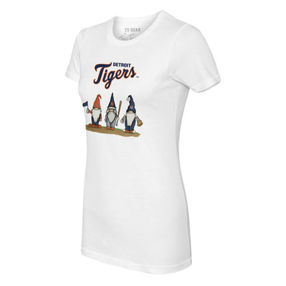Detroit Tigers Tiny Turnip Women's Gnomes T-Shirt - White