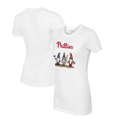 Philadelphia Phillies Tiny Turnip Women's Gnomes T-Shirt - White