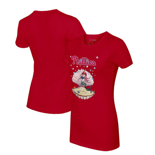 Philadelphia Phillies Tiny Turnip Women's Mermaid T-Shirt - Red