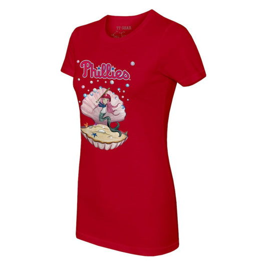 Philadelphia Phillies Tiny Turnip Women's Mermaid T-Shirt - Red