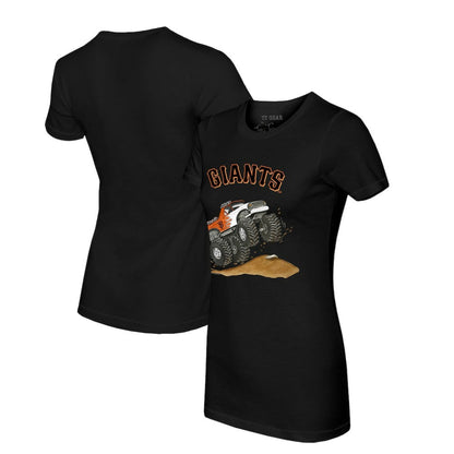 San Francisco Giants Tiny Turnip Women's Monster Truck T-Shirt - Black