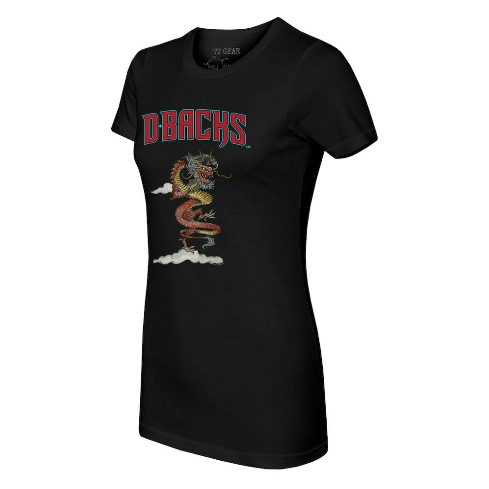 Arizona Diamondbacks Tiny Turnip Women's 2024 Year of the Dragon T-Shirt - Black