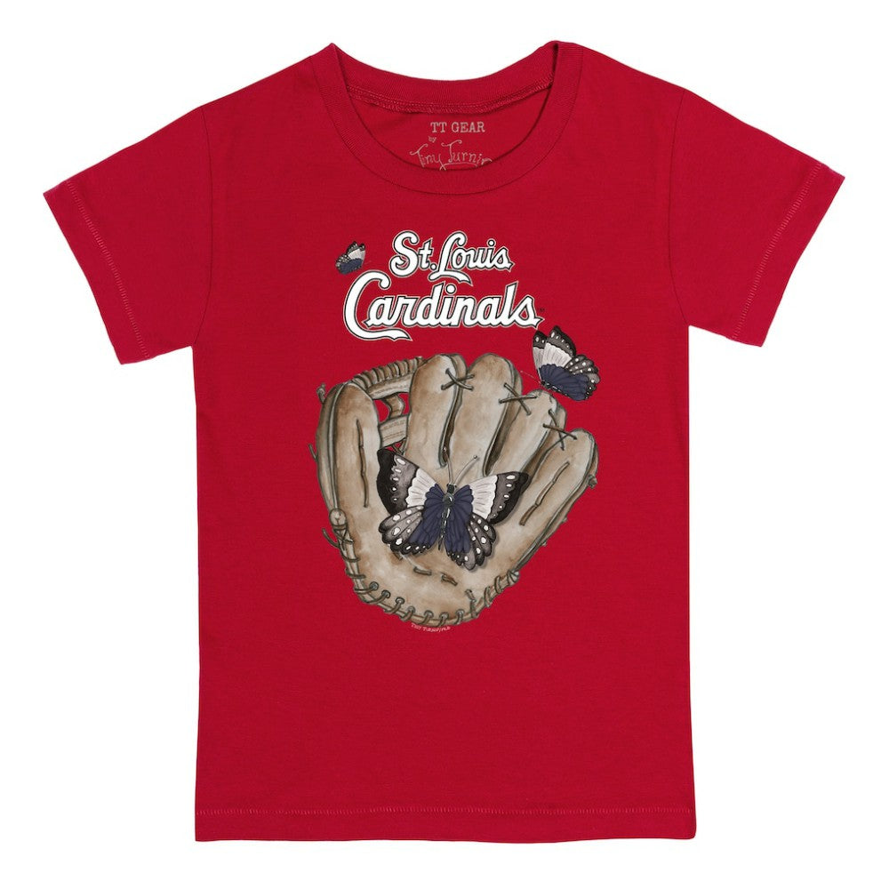 St. Louis Cardinals Tiny Turnip Youth Butterfly Glove T-Shirt - Red