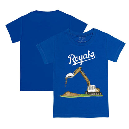 Kansas City Royals Tiny Turnip Youth Excavator T-Shirt - Royal