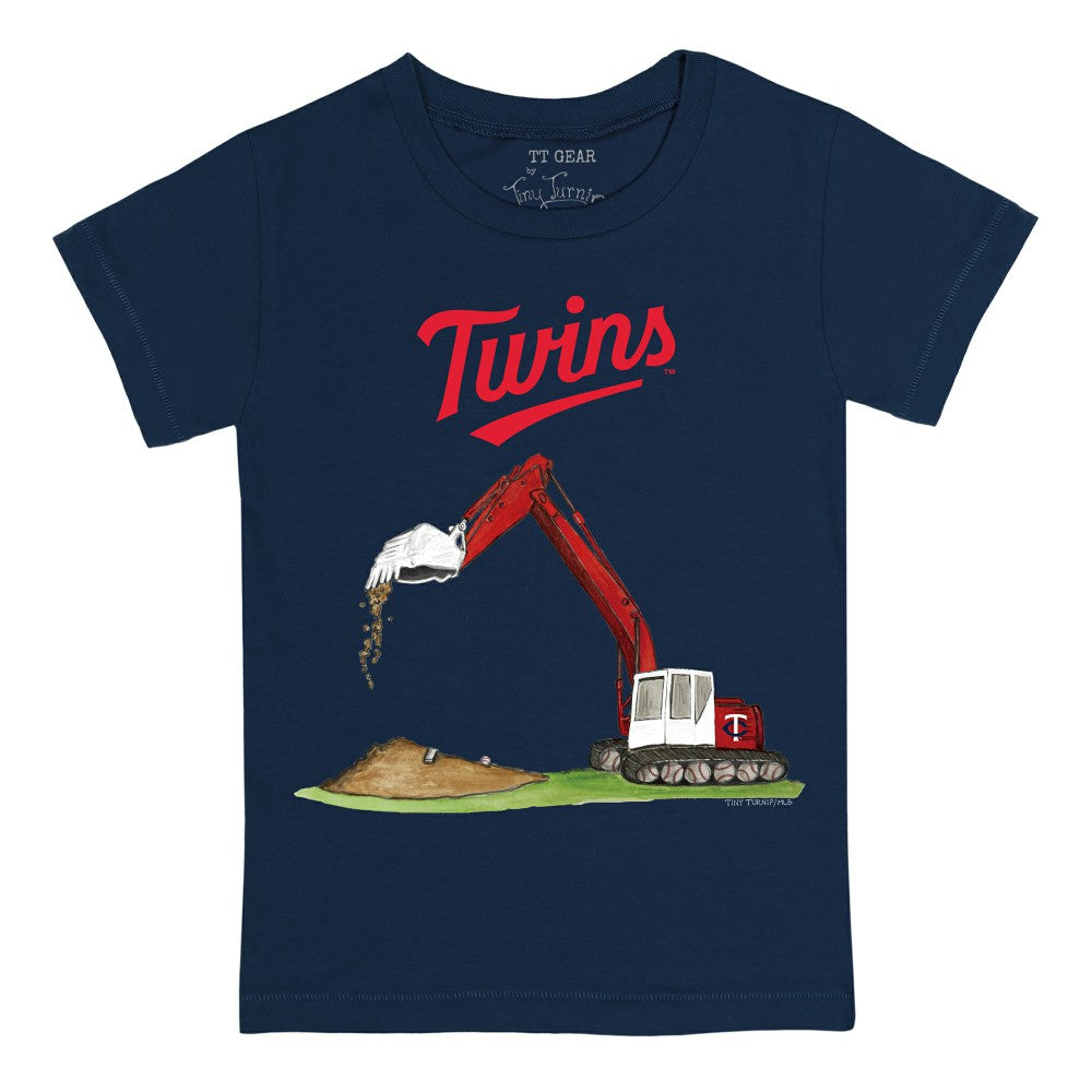 Minnesota Twins Tiny Turnip Youth Excavator T-Shirt - Navy