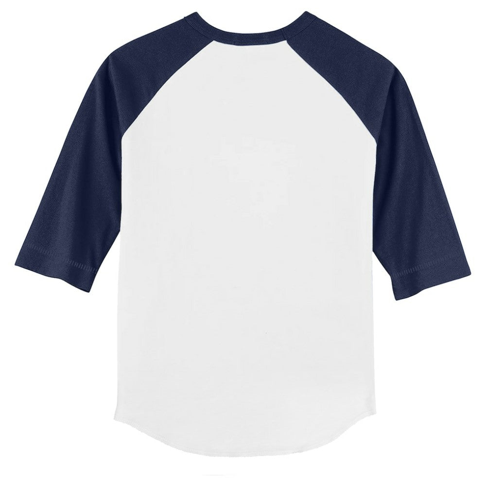 Seattle Mariners Tiny Turnip Youth Gnomes 3/4-Sleeve Raglan T-Shirt - White/Navy