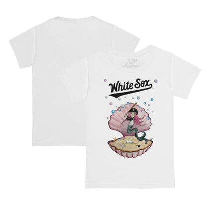Chicago White Sox Tiny Turnip Youth Mermaid T-Shirt - White