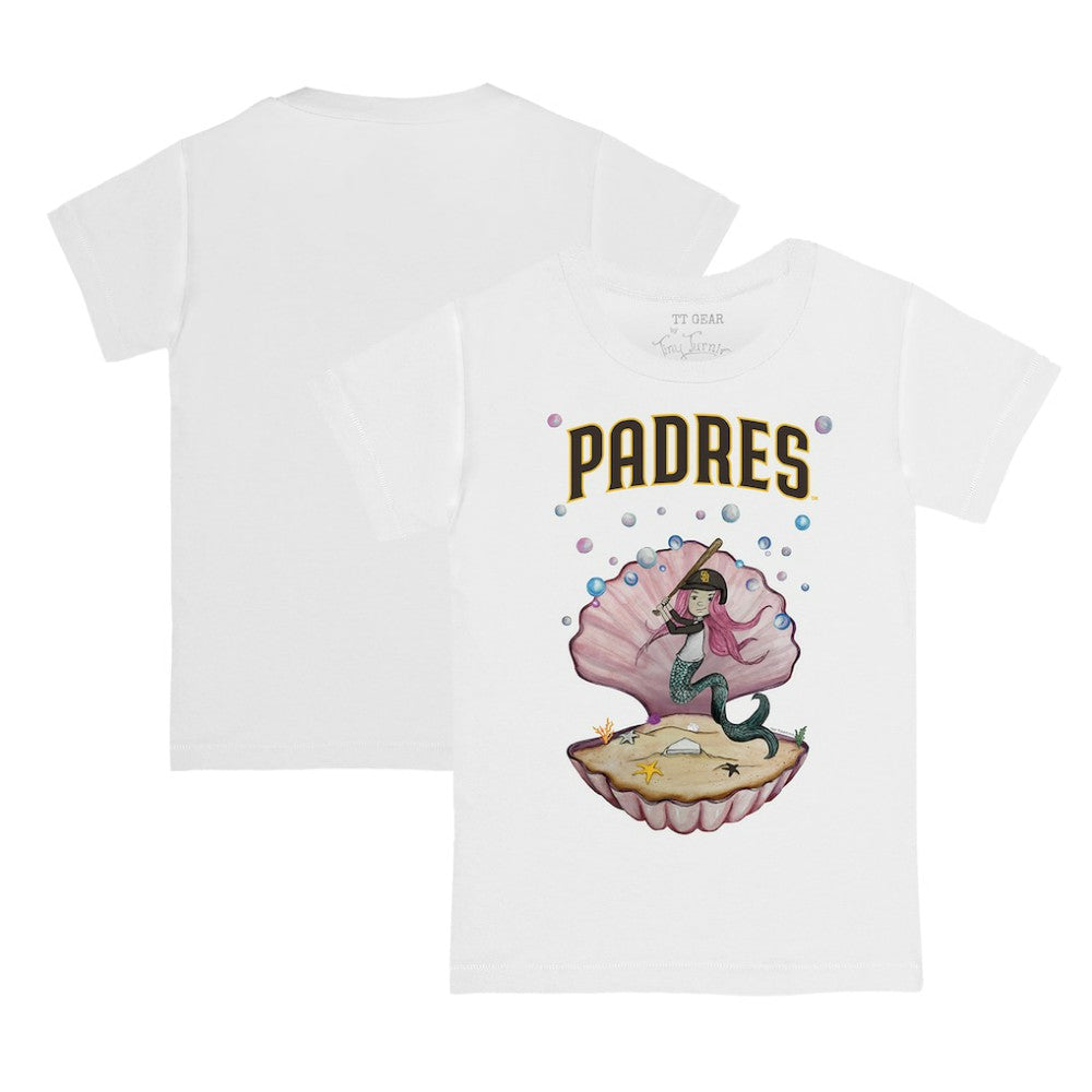 San Diego Padres Tiny Turnip Youth Mermaid T-Shirt - White