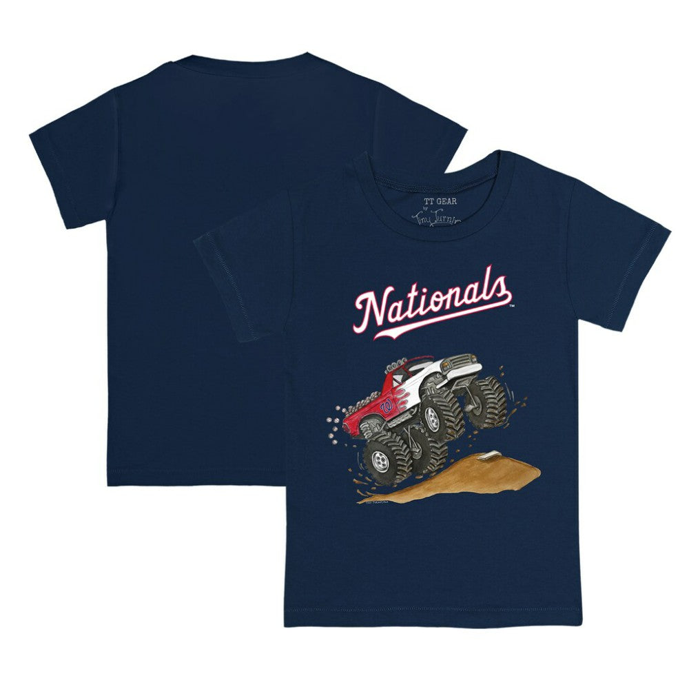 Washington Nationals Tiny Turnip Youth Monster Truck T-Shirt - Navy