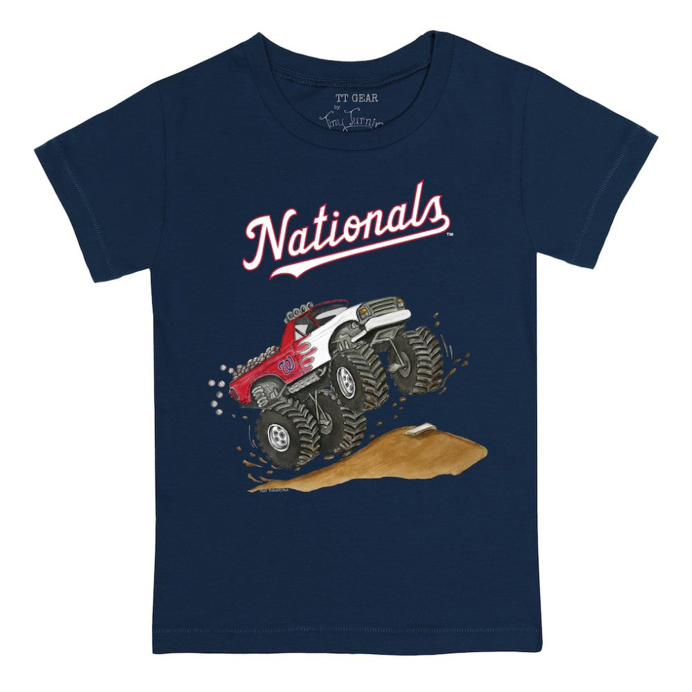Washington Nationals Tiny Turnip Youth Monster Truck T-Shirt - Navy