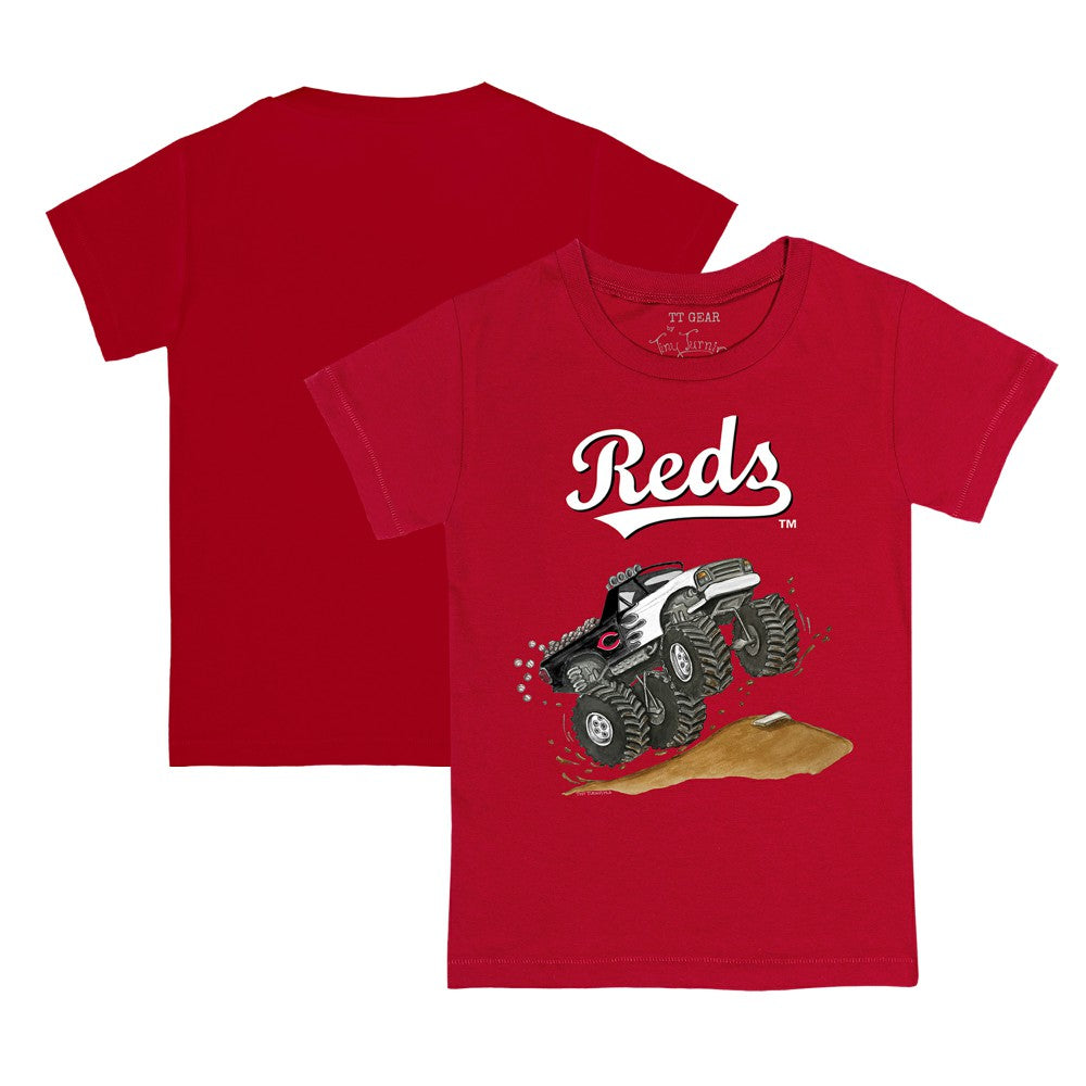 Cincinnati Reds Tiny Turnip Youth Monster Truck T-Shirt - Red