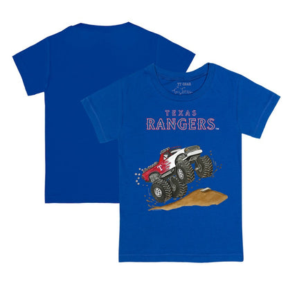 Texas Rangers Tiny Turnip Youth Monster Truck T-Shirt - Royal