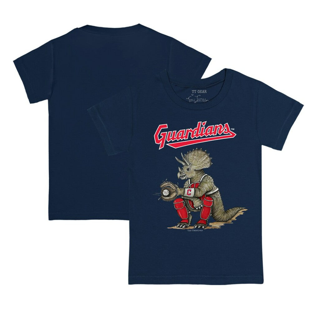 Cleveland Guardians Tiny Turnip Youth Triceratops T-Shirt - Navy