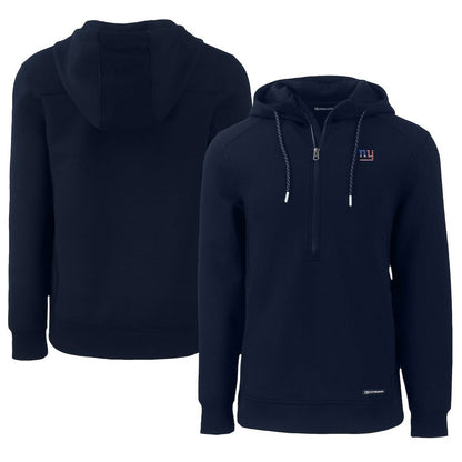 New York Giants Cutter & Buck Americana Roam Eco Half-Zip Recycled Pullover Hoodie - Navy online