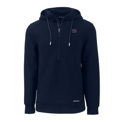 New York Giants Cutter & Buck Americana Roam Eco Half-Zip Recycled Pullover Hoodie - Navy online