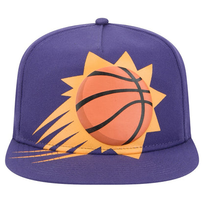 Phoenix Suns Oversized Puff Print Logo Golfer Snapback Hat sale - Purple | New Era sale