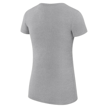 Atlanta Hawks G-III 4Her by Carl Banks Women's Super-Slim Fit Lightweight Large City Logo T-Shirt - Heather Gray outlet