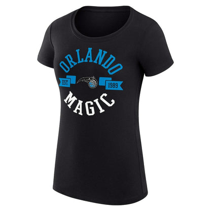 Orlando Magic G-III 4Her by Carl Banks Women's Super-Slim Fit Lightweight Large City Logo T-Shirt - Black cheap