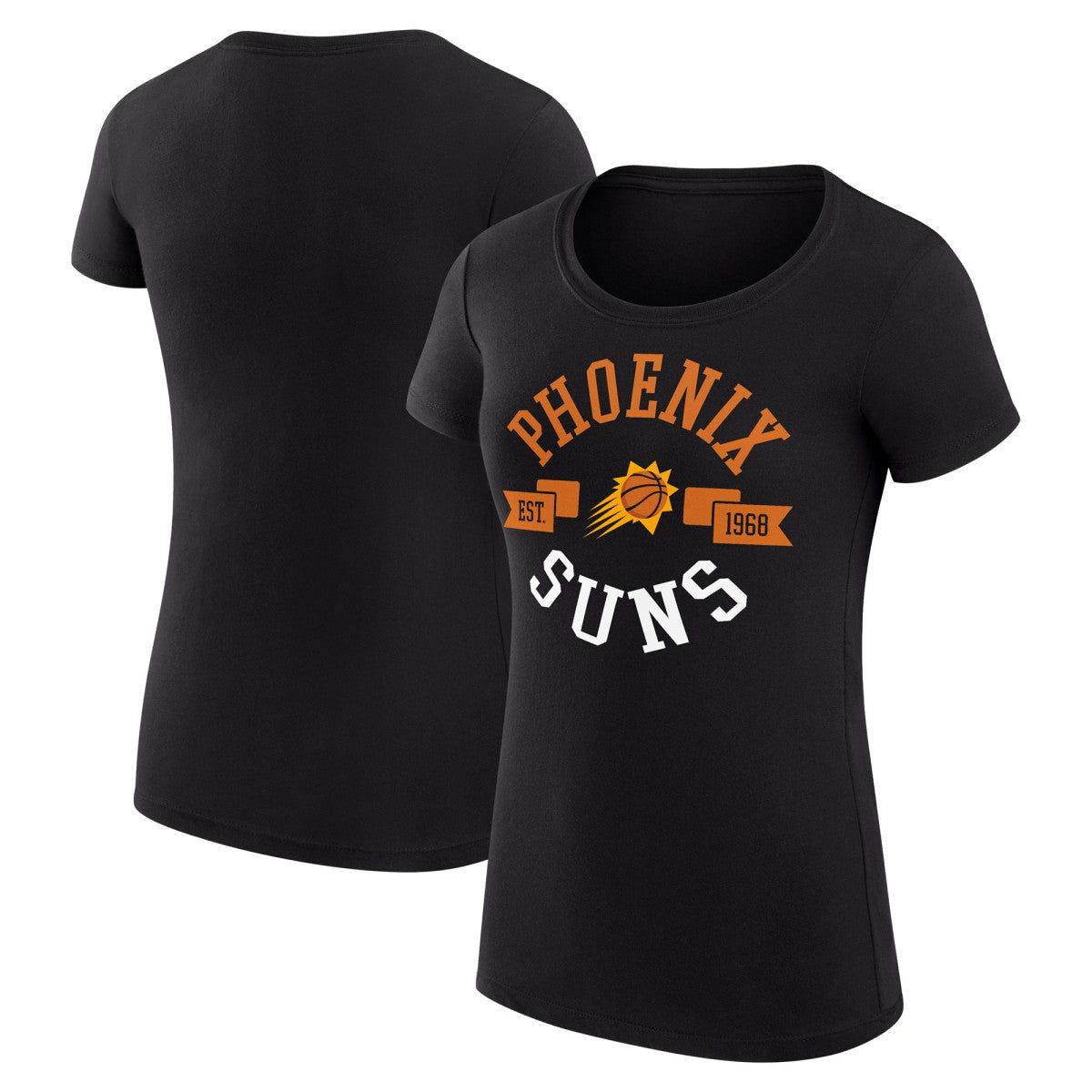 Phoenix Suns G-III 4Her by Carl Banks Women's Super-Slim Fit Lightweight Large City Logo T-Shirt - Black outlet