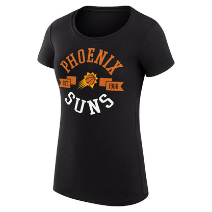 Phoenix Suns G-III 4Her by Carl Banks Women's Super-Slim Fit Lightweight Large City Logo T-Shirt - Black outlet