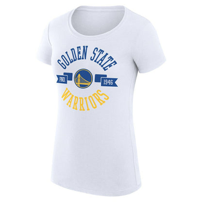 Golden State Warriors G-III 4Her by Carl Banks Women's Super-Slim Fit Lightweight Large City Logo T-Shirt sale - White discount