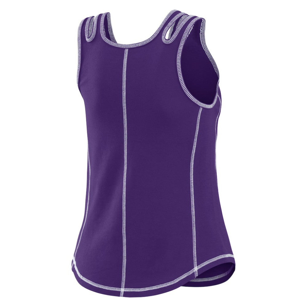 Colorado Rockies WEAR by Erin Andrews Women's Contrast Stitch Tank Top - Purple