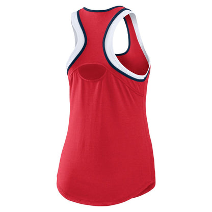 Los Angeles Angels WEAR by Erin Andrews Women's Colorblock Racerback Tank Top - Red