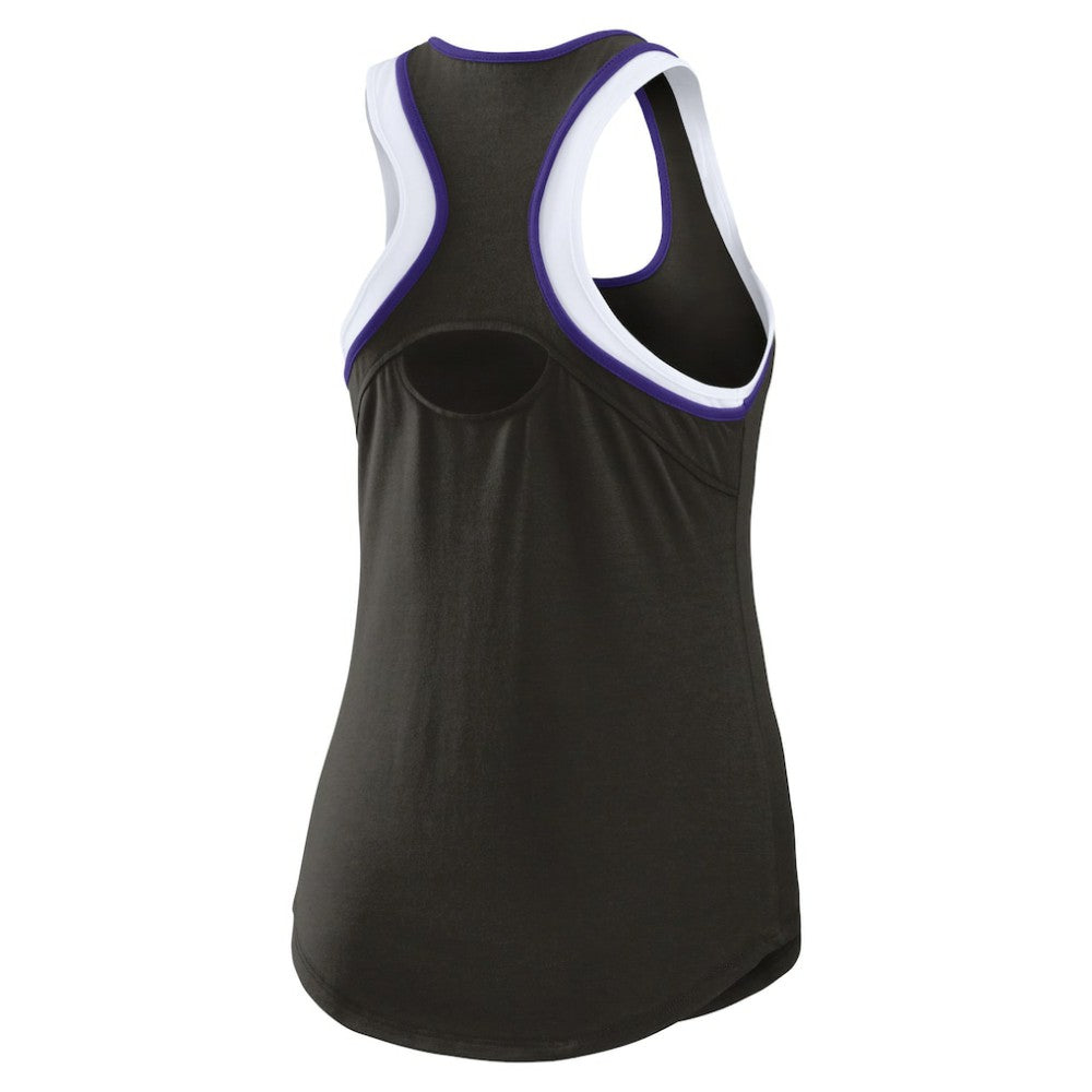Colorado Rockies WEAR by Erin Andrews Women's Colorblock Racerback Tank Top - Black
