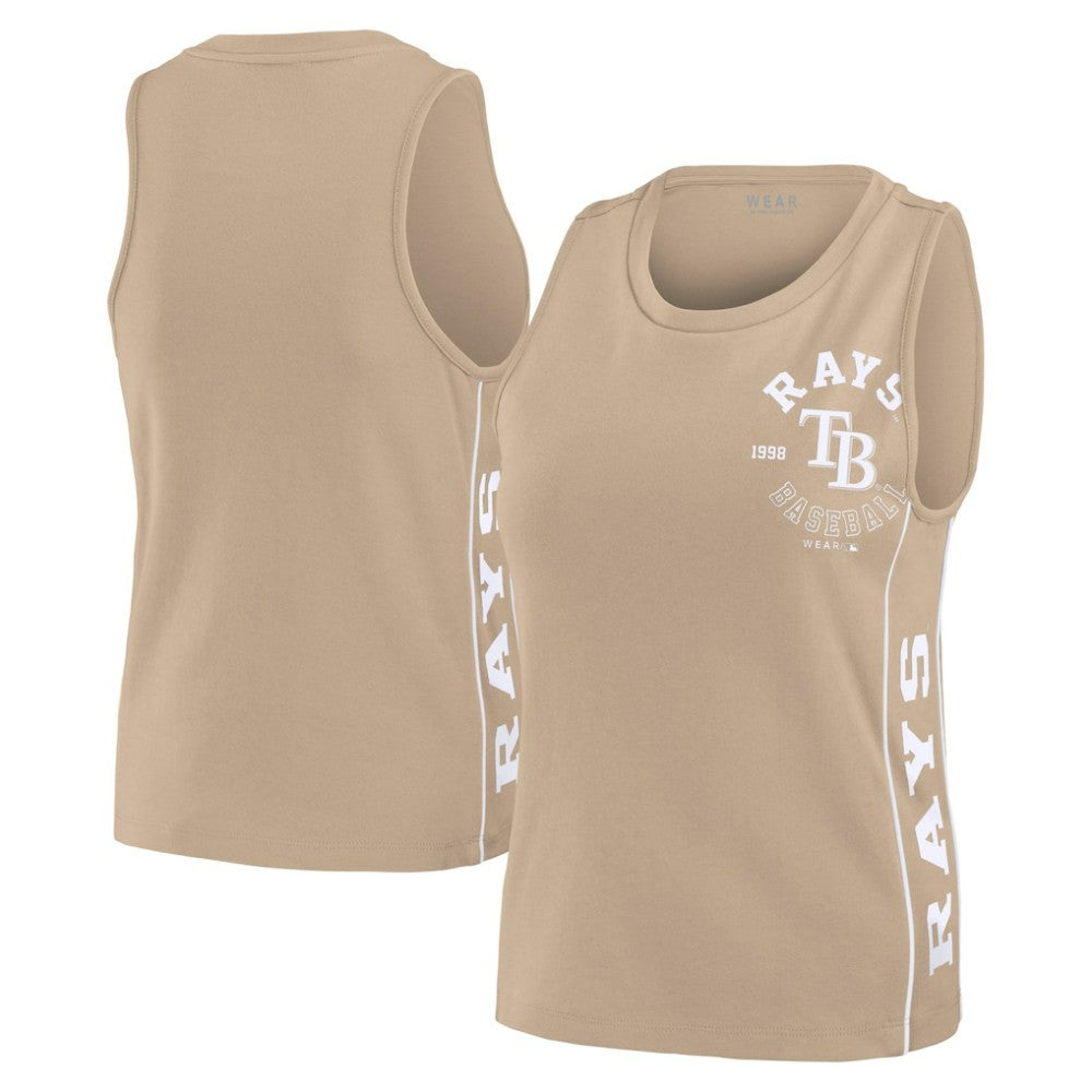 Tampa Bay Rays WEAR by Erin Andrews Women's Tonal Tank Top - Tan