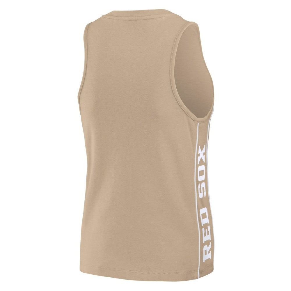 Boston Red Sox WEAR by Erin Andrews Women's Tonal Tank Top - Tan