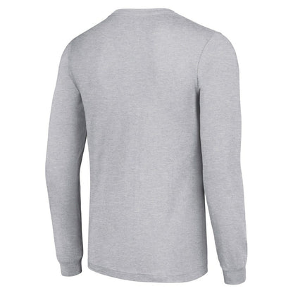 Minnesota Vikings Starter Throwback Logo Long Sleeve T-Shirt - Heather Gray outlet