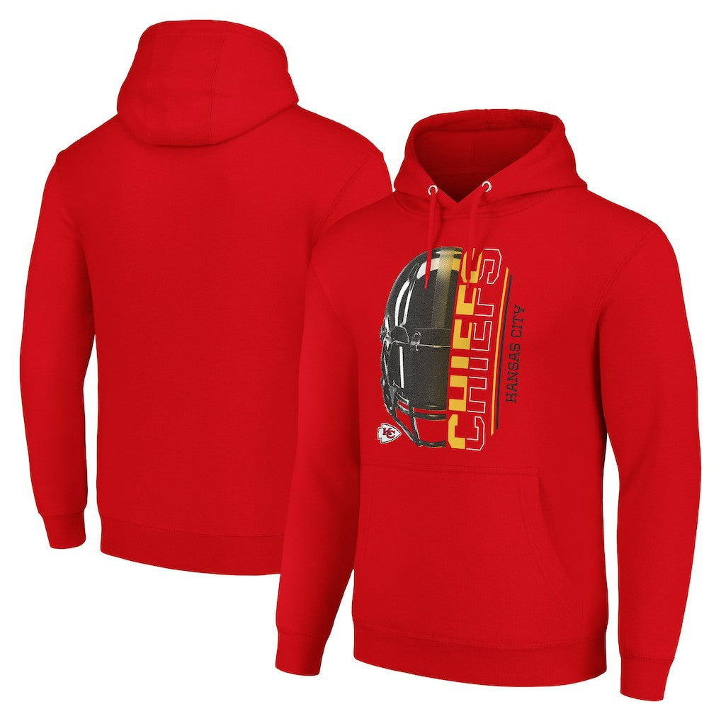 Kansas City Chiefs Starter Unisex Half Helmet Logo Pullover Hoodie - Red sale