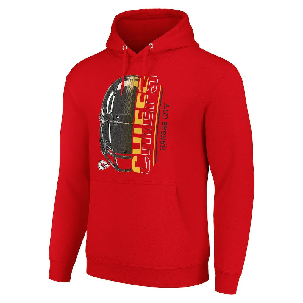 Kansas City Chiefs Starter Unisex Half Helmet Logo Pullover Hoodie - Red sale