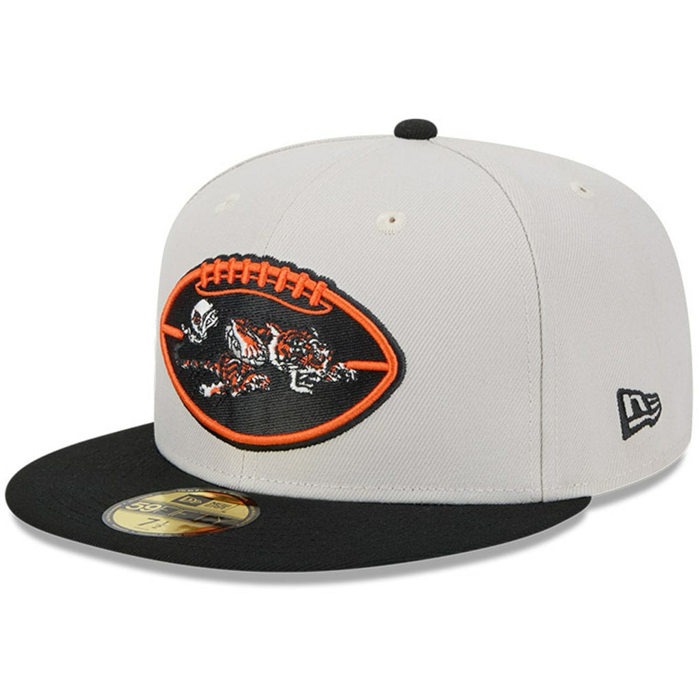 Cincinnati Bengals New Era 2024 Sideline Historic 59FIFTY Fitted Hat - Stone/Black sale