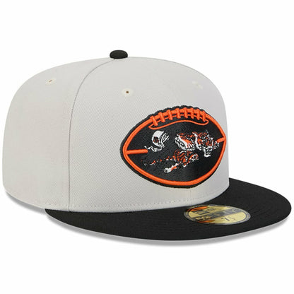 Cincinnati Bengals New Era 2024 Sideline Historic 59FIFTY Fitted Hat - Stone/Black sale